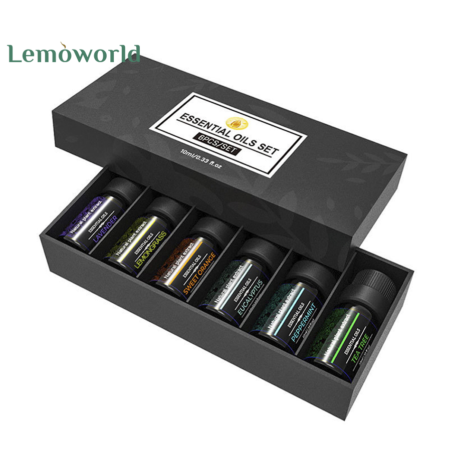 Lemoworld 6 PCS Set 10ml Plant Essential Oils